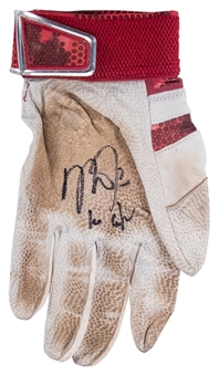 2016 Mike Trout Game Used & Signed Nike Batting Glove (Anderson LOA)